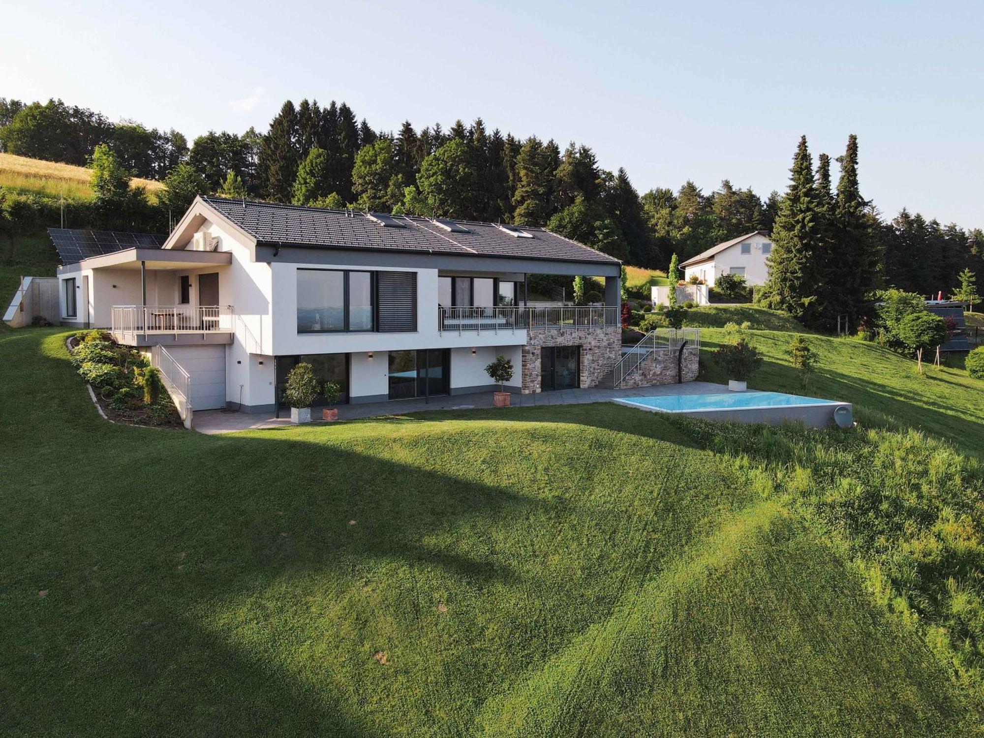 Greim15 --- Ganzes Ferienhaus Mit Fernsicht, Pool, Wellness 도이치란즈베르그 외부 사진