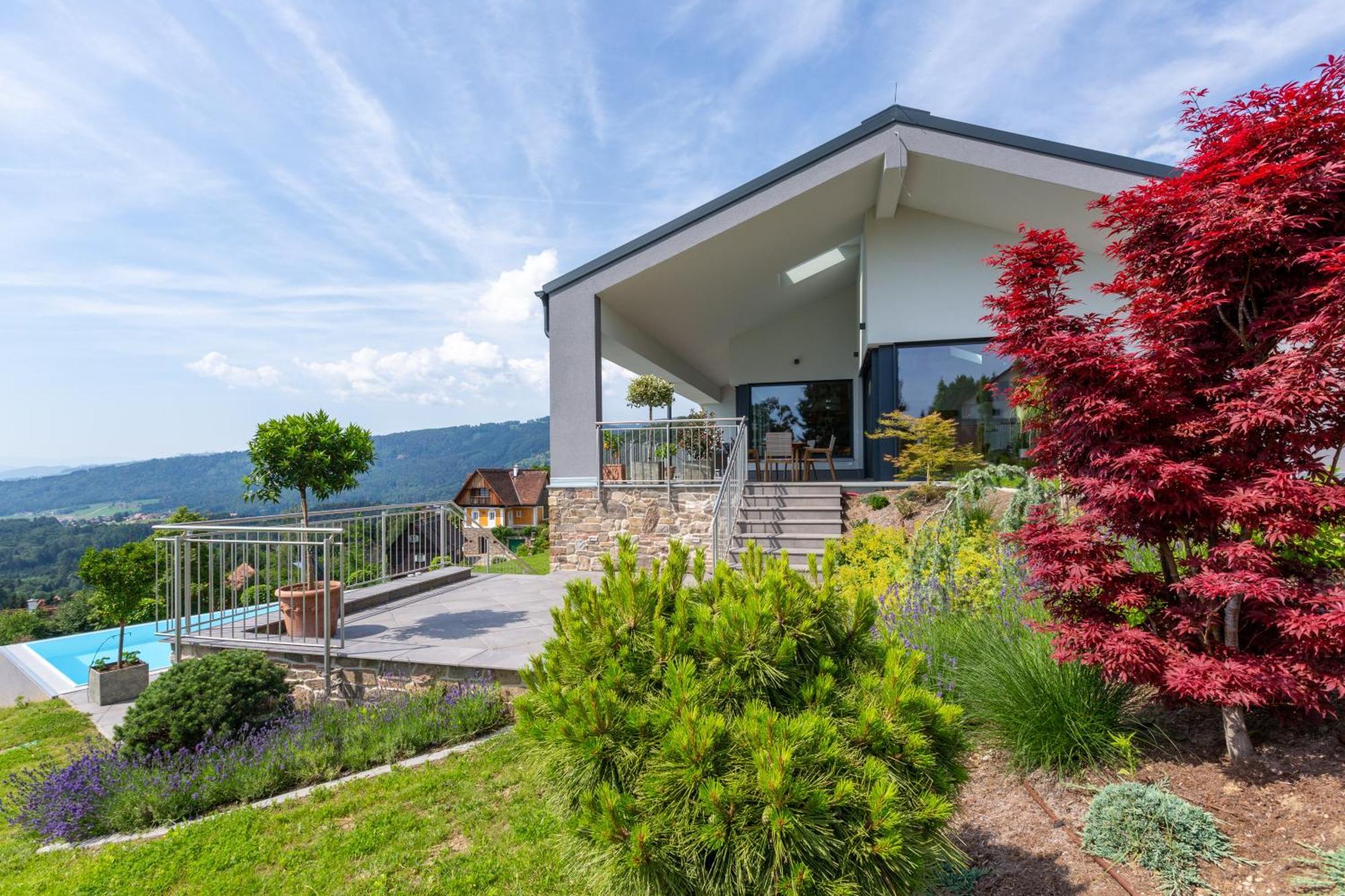 Greim15 --- Ganzes Ferienhaus Mit Fernsicht, Pool, Wellness 도이치란즈베르그 외부 사진